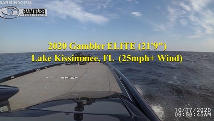 New 2020 Gambler ELITE Bass Boat in Rough Water